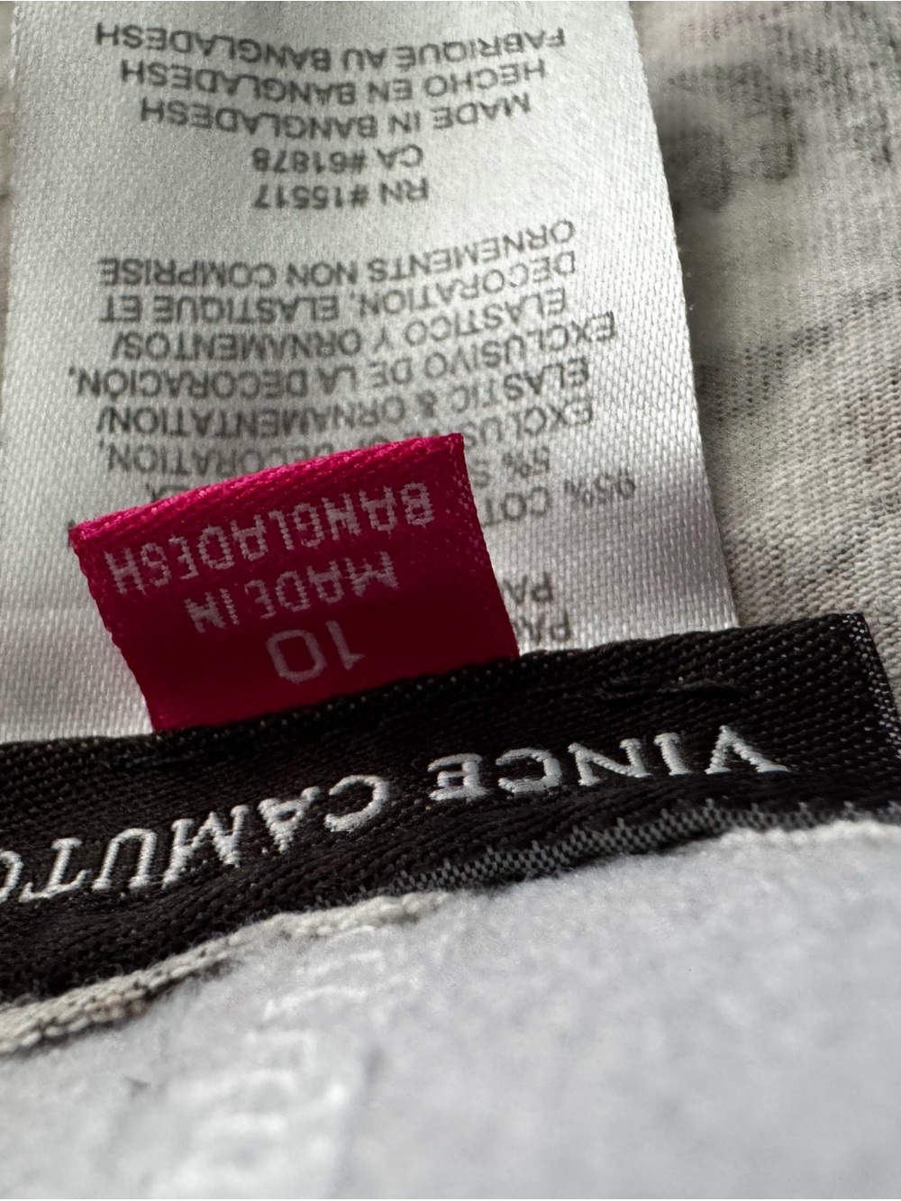 Vince Camuto Girls' Leggings in Cream and Hot Pink size 10 - Picture 5 of 7